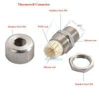 ขั้วต่อ Thermowell สำหรับเซ็นเซอร์ขนาดเส้นผ่าศูนย์กลาง4-10สเตนเลสสตีล304ผนึกซิลิโคน