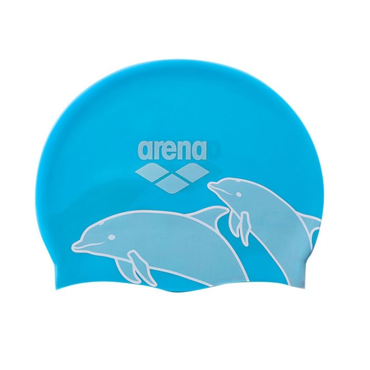 หมวกว่ายน้ำซิลิโคนกันน้ำสำหรับทั้งชายและหญิงพิมพ์ลาย-arena-arena-fashion-arena