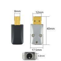 Paduan Aluminium USB Plug 2.0 A B Konektor Dilas DIY Dekoder Aksesori Kabel Data