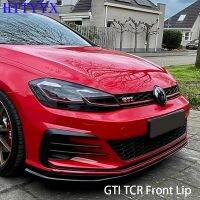 สำหรับ Volkswagen กอล์ฟ7.5 GTI 2017-2020 TCR กันชนหน้ารถ Splitter Lip Diffuser Body Body Spoiler Guard (ไม่ใช่มาตรฐาน GTD R)