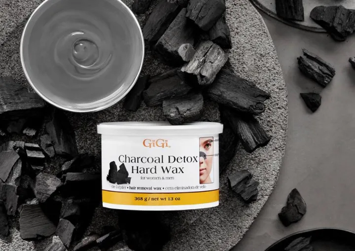 GiGi Charcoal Detox Hard Wax / สำหรับแว็กซ์หน้า สูตรพิเศษ 3 in 1 NEW