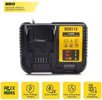 2A DCB112 Replace Battery Charger For Dewalt Li-Ion Battery 10.8V 12V 14.4V 18V 20V DCB200 DCB101 DCB115 DCB107 DCB105 DCB140