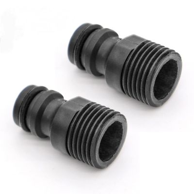 2PC 1/2" BSP Threaded Tap Adaptor Garden Water Hose Quick Pipe Connector Fitting Universal Hose Pipe Extension Accessories Irrig Plumbing Valves