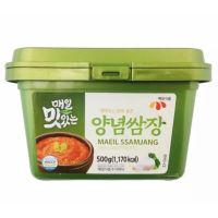 ?สินค้าขายดี? MAEIL 양념쌈장 ซัมจัง (น้ำจิ้มปิ้งย่างเกาหลี) 500G