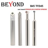 BEYOND 45 Degree B45 TFD45 C16-16-110 C12 C20 Chamfering Cutter Lathe End Mill Milling Knife CNC Holder Use Insert SPMG06 SCMT09