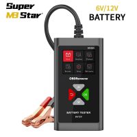 ZZOOI 6V 12V Car Battery Tester BM580 100-2000CCA 2AH-220AH Reversible Access Clip Automotive Voltmeter Voltage Checker Test Analyzer