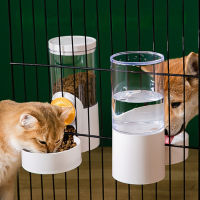 Automatic Feeders Dog Cage Hanging Food Bowl Cat Drinking Fountain Puppy Kitten Automatic Food Water Double Bowl