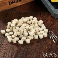 【DT】hot！ Yetaha 50Pcs 13mm Wool Felt Polishing Buffing Round Grinding With 2 Shanks 3.2mm