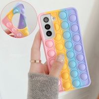 ☍☾ Pop Fidget Toys Push It Bubble Case for Huawei Nova 7 Pro 8 5g Nova 5t 4 3 3i 6 5 7 7pro Nova7 Se P30 P40 Pro Phone Case Cover