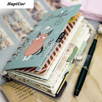 A5 A6 Cute Journals Notebooks 6 Ring Binder Diary Kawaii Notepad Stationery School Travel Daily Organizer Office Stationery