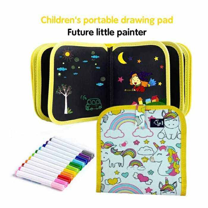 CHILDREN'S PORTABLE DRAWING PAD FUTURE LITTLE PAINTER (14 SIDED
