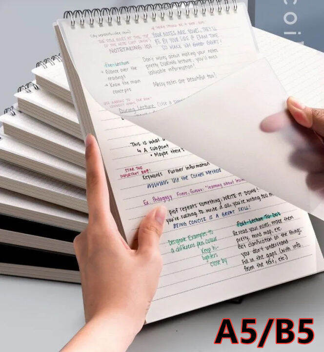 UNTEN A5/B5 Steno Muji Styled Spiral Notebook Vertical Type Student