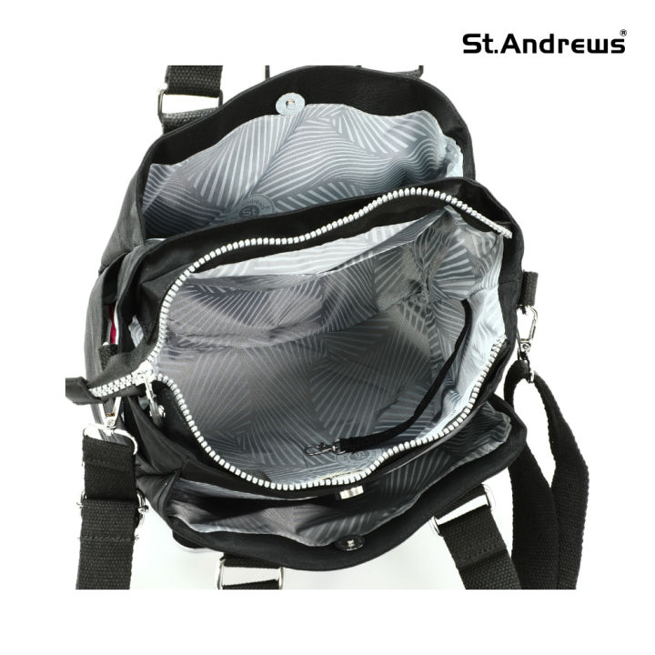 st-andrews-กระเป๋าถือพร้อมสายสะพายยาว-รุ่น-good-day-สีดำ