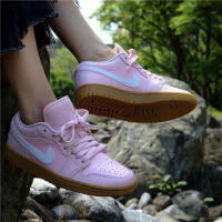 Best Sale『Original』 ΝΙΚΕ A J 1 Low Pink Raw Rubber Female Basketball Shoes Low Top Sports Board Shoes （Free Shipping）