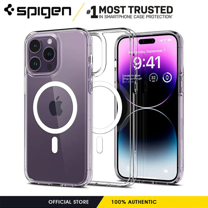 Spigen Ultra Hybrid Case for iPhone 14 Pro Max [Anti-Yellowing] Case Mobile  Phone Case Protective Cover Transparent Thin Slim Matte Black
