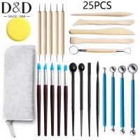 25pcs Polymer Clay Tools Ball Stylus Dotting Tools Modeling Clay Sculpting Tools Set Rock Painting Kit for Sculpture Pottery