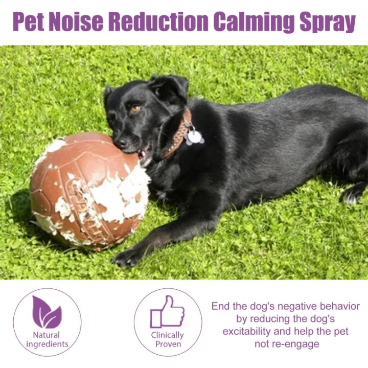 pet-calming-spray-สำหรับสุนัขแมวแก้ไขพฤติกรรมเชิงลบบรรเทาความเครียดในการเดินทางดอกไม้ไฟพายุฝนฟ้าคะนองสัตวแพทย์โซน