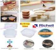 Richell Nhật - Bộ 08 hộp chia thức ăn dặm hình thú 100ml Chất lượng và