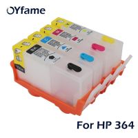 Oyfame 4ชิ้นสำหรับตลับหมึก Hp364พร้อมอาร์คชิปสำหรับเอชพี364เติมได้ตลับหมึกสำหรับ Hp B109a B110a B110c เครื่องพิมพ์7510 B209a