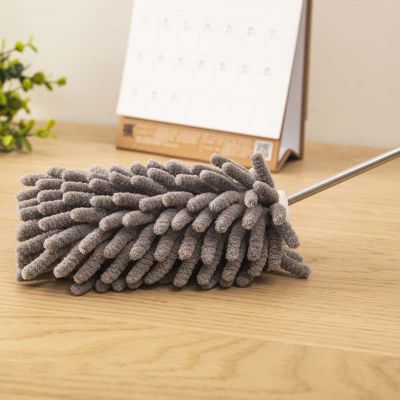 4PCS Wholesale Bedside Dust Brush Long Handle Mop Household Bed Bottom Gap Clean Fur Hair Sweeping Dusty Magic Microfibre Duster