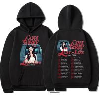 Men Hooded Sweatshirts Singer Lana Del Rey Vintage Unisex Hoodie Lust for Life Tour Music Album Male Streetwear Pullover Size XS-4XL