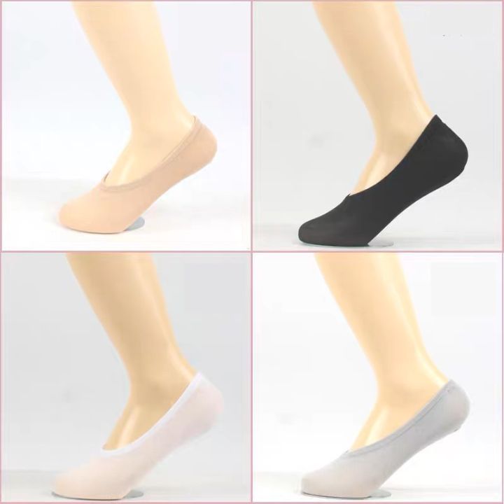 ถุงเท้าคัชชู-ซ่อนมิด-100-เนื้อนุ่ม-สีพื้น-super-soft-worldwearing