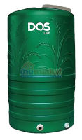 ถังน้ำ DOS MONEY S สีเขียว 1000L ลายรวงข้าว ECO-13/GR-1000L เกลียว PE  รหัส 3107-0109 (ออกใบกำกับภาษีได้ / เก็บเงินปลายทาง cod)