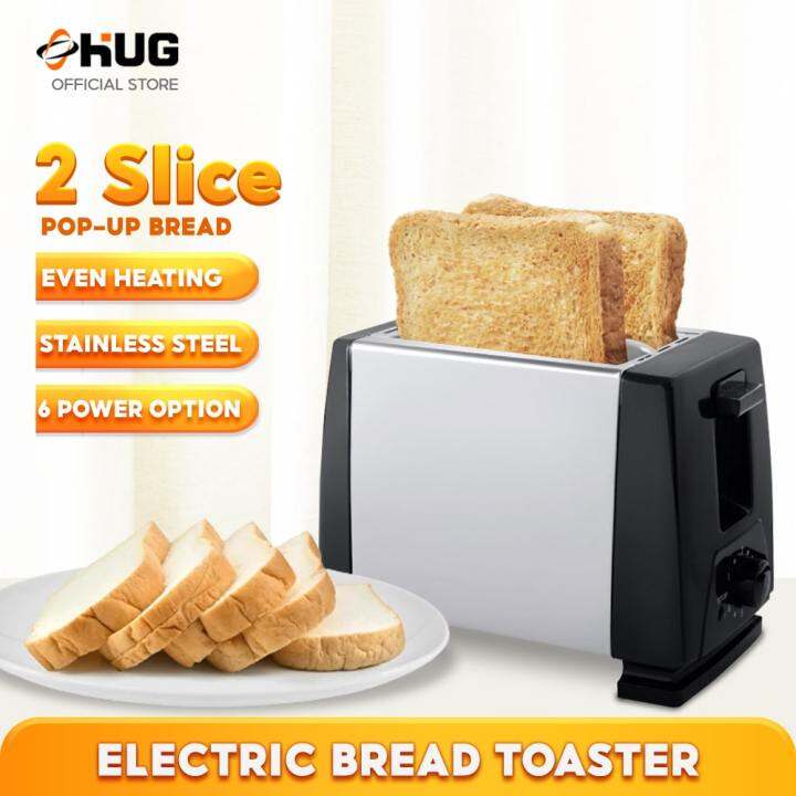 2 slot Stainless Steel Electric Bread Toaster 2 Slice Bread Toaster