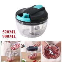 【CC】™♀  Hand Pulling Meat Grinder Vegetable Garlic Masher to Use Mincer Seasonings Nuts Cutter Tools