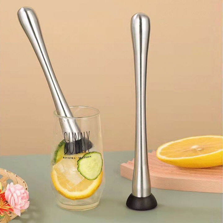 Cocktail Muddler Stainless Steel Bar Mixer Barware Lazada PH