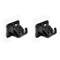 2Pcs high quality Self Adhesive Shower Curtain Rod Holders Brackets No Drill Bathroom Towel Bar Support Adjustable Pole Clamps