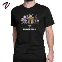 Game Tshirt Men Undertale T-Shirt Sans &amp; Papyrus Mettaton Flowey Frisk Red Heart Crew Neck Tops Cotton Tee Shirt Summer T Shirt