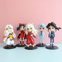 16cm Inuyasha Anime Figure SetsunaMorohaHigurashi Towa Action Figure Collection Model Doll Toys Gifts