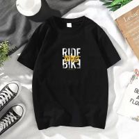 RIDE BIKE grafik baju T-shirt viral lengan pendek perempuan laki wanita/oversize/short sleeves women men/cotton