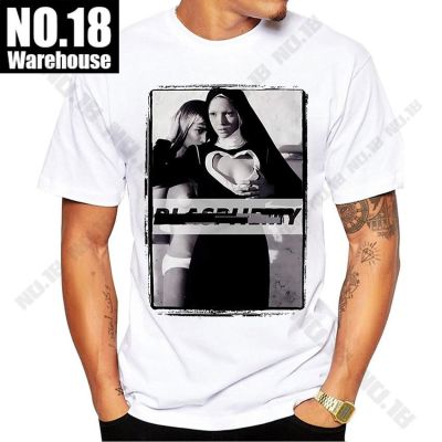 Nuns Naked Playing Card Smoking Graphic Tshirts Men Popular Clothing Men Fashion Trend Tops Harajuku Hip-Hop Oversized Tee