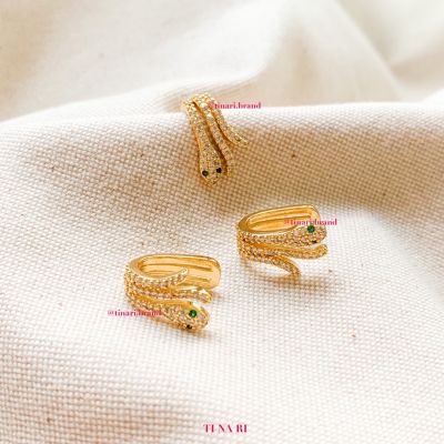 SNAKE EARCUFF TINARI คาดหู ต่างหูหนีบ งู บริการเก็บเงินปลายทาง