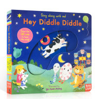Original and genuine English single along with me hey diddle diddle nursery rhyme cardboard mechanism operation book childrens interesting toy book early education reading book enlightenment English picture book
