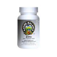 Zinc Nature Balance ซิงค์ เนเจอร์ บาลานซ์ ผิวที่ดี ลดปัญหาสิว ฝ้า ผมร่วง 90 แคปซูล 1 ขวด