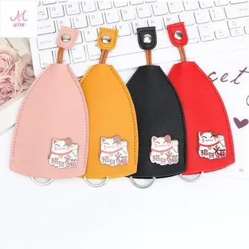 Cartoon Mickey Mouse Pull Type Key Bag PU Leather Cute Rabbit Key