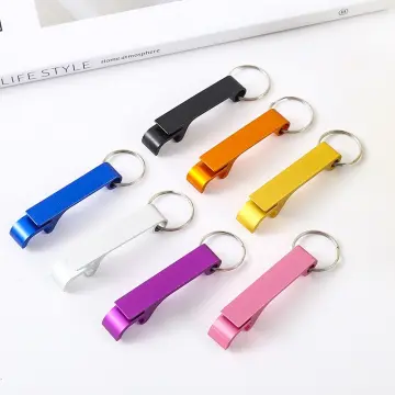 Portable Beer Bottle Opener Keychain Mini Pocket Aluminum Alloy Beverage  Beer Bottle Opener Wedding Party Favor Gifts Wholesale