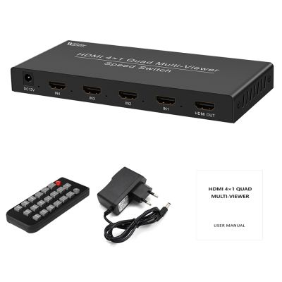 4X1 HDMI Multi-viewer HDMI Quad Screen Real Time Multiviewer with HD seamless Switcher function full 1080P 3D