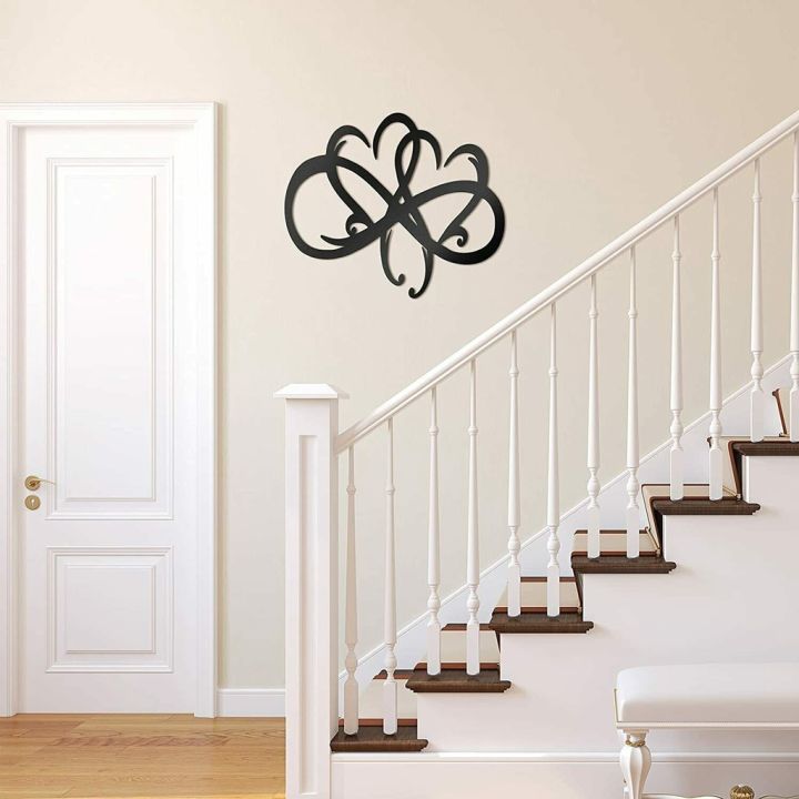 double-infinity-heart-steel-wall-decor-metal-heart-wall-sign-wrought-iron-crafts-metal-ornaments-sign-pretty-artwork-wall-stickers-shape-decoration-metal-wall-art-home-decor
