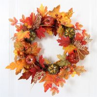 New Style U-3120 Christmas Decoration Berry Pumpkin 40 CM Halloween Thanksgiving Wreath Accessories