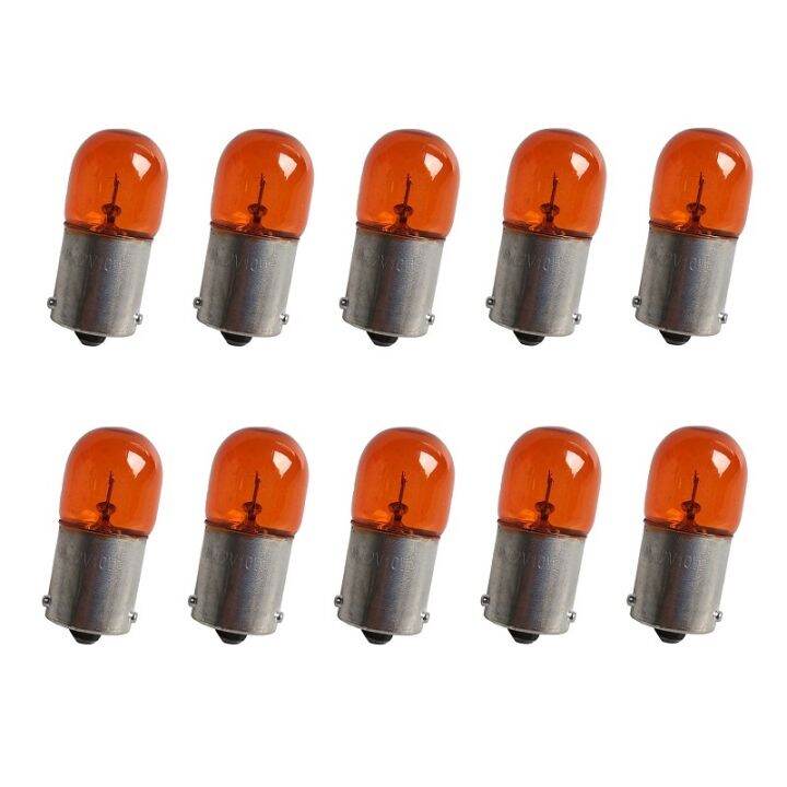 4ชิ้น-r10w-t16-bau15s-12โวลต์10วัตต์วอร์มไวท์รถยนต์หลอดฮาโลเจนสัญญาณหลอดไฟมาตรฐานอัตโนมัติภายในแสงโคมไฟป้ายทะเบียน