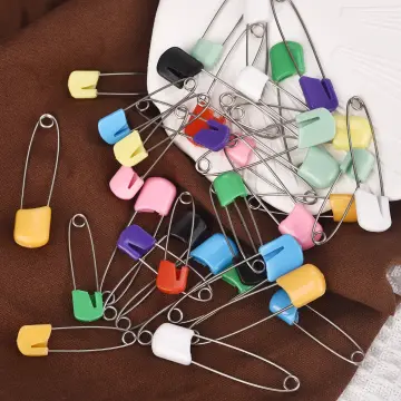 120Pcs Colored Safety Pins Safety Pins Metal Safety Pins with Storage Box Small  Safety Pins for Clothes DIY Crafts Sewing Home