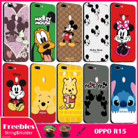 มาใหม่ล่าสุดสำหรับ OPPO R15/Cph1835เคสโทรศัพท์สำหรับ OPPO ซิลิคอนนุ่มเคสมีรูปแบบเดียวกันขาตั้งโทรศัพท์และเชือก