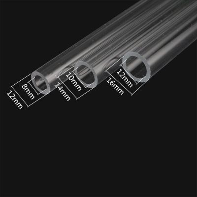 ；【‘； Pea Particle Pc Water Cooling Transparent Hard Tubes 50Cm OD  12Mm 14Mm 16Mm Acrylic Water Pipe Garden Irrigation 2Pcs