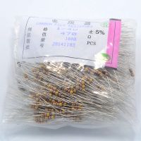 500pcs 470 Ohm Resistors Cylinder Metal Film Low Power 1/4W Carbon Resistor 5 Ideal Filament for DC 12V COB DIY LEDs Lighting