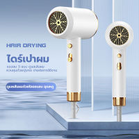 ไดร์เป่าผม Hair Dryer 1200W ไดร์เป่าผมไอออน ขนาดพกพา ปรับลมได้ 3 ระดับ ผมแห้งไว ไม่ทำลายเส้นผม ปรับลมร้อนเย็นได้