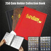 250 Pieces Coins Storage Book Commemorative Coin Collection Album Holder Memorial Collection Volume Folder Pocket Multi-Color  Photo Albums